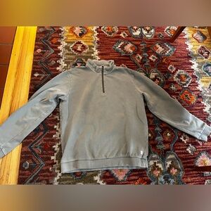 Marine Layer Zip-Up Sweater in Gray, Size L (would best fit a S-M)